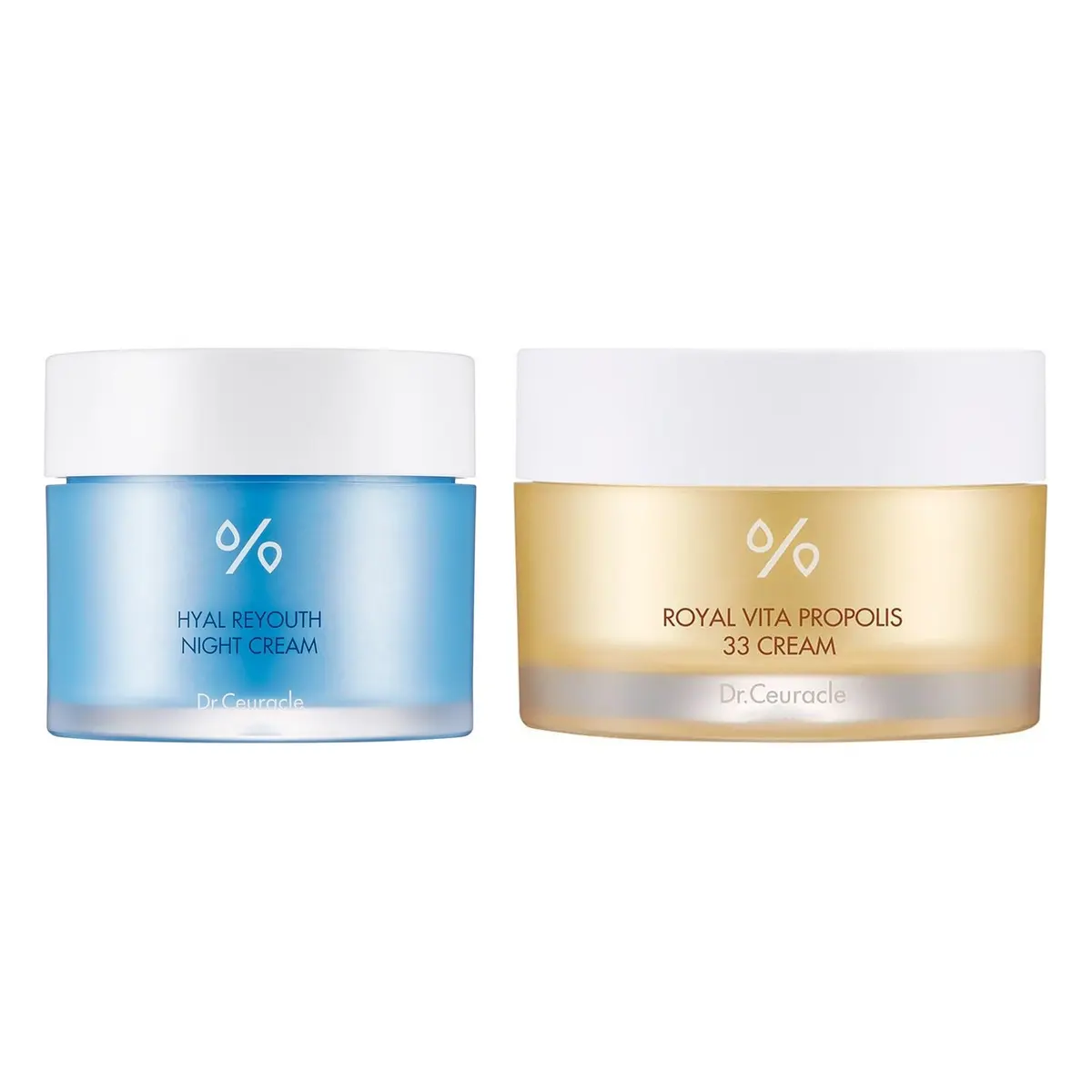 Dr. Ceuracle Night & Day Cream Set Hyal Reyouth Night Cream & Royal Vita Propolis 33 Cream