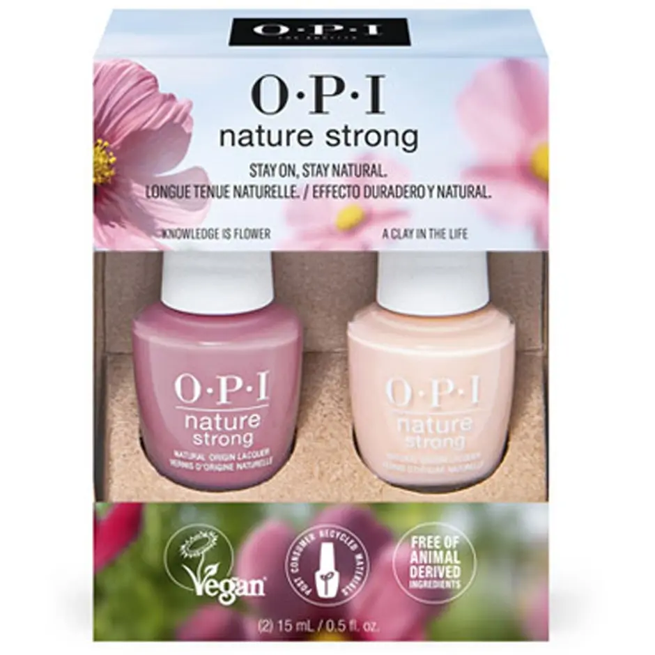 OPI Nature Strong Duo Pack (Knowledge is Flower & A Clay in the Life) 30 ml
