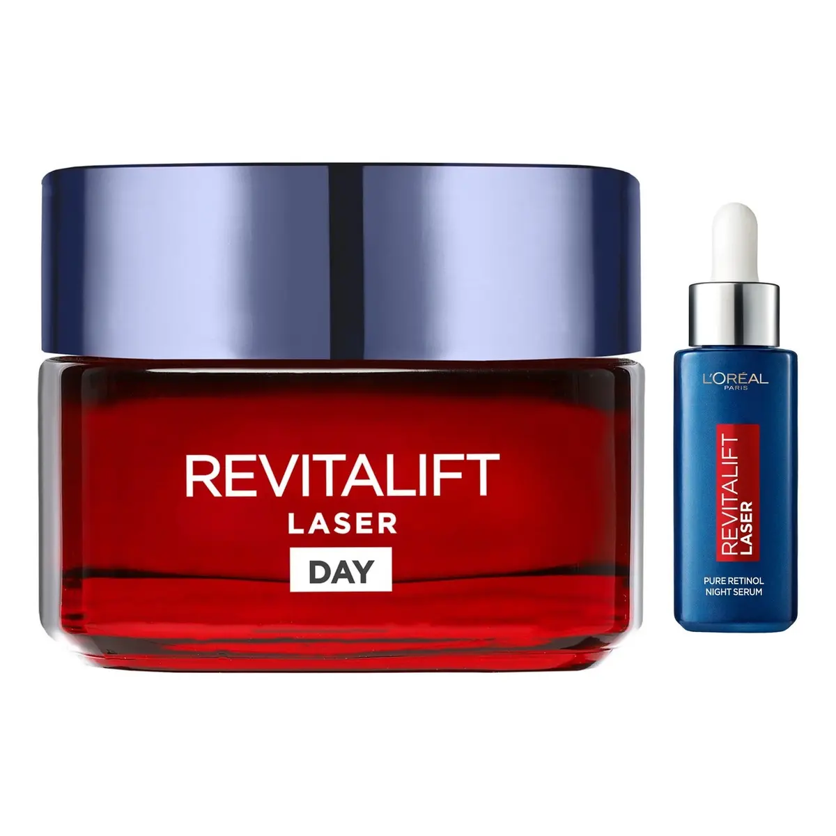 L'Oréal Paris Revitalift Laser Day Cream 50 ml + Pure Retinol Night Serum 30 ml 80 ml