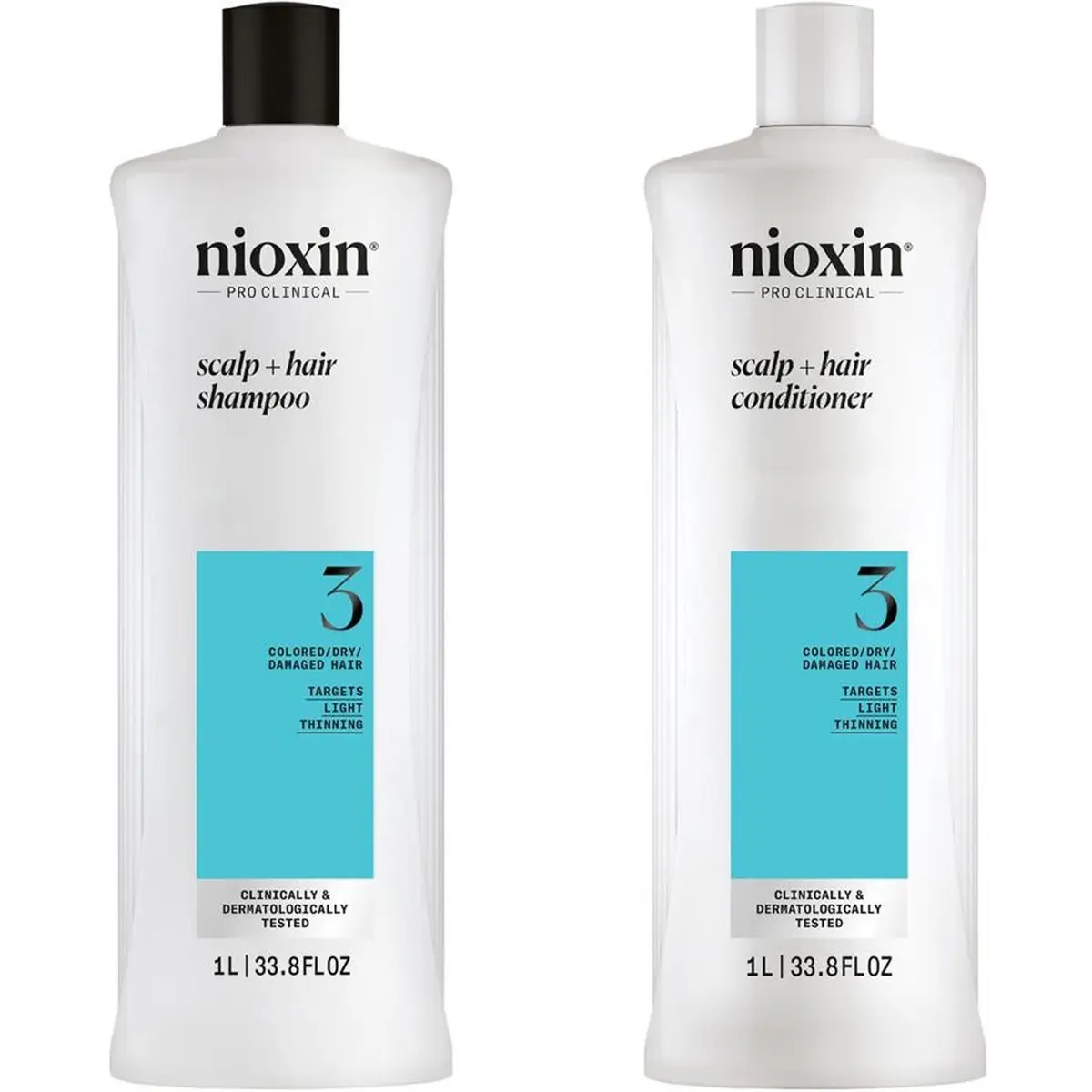 Nioxin System 3 Hair Care Set Shampoo & Conditioner 2000 ml