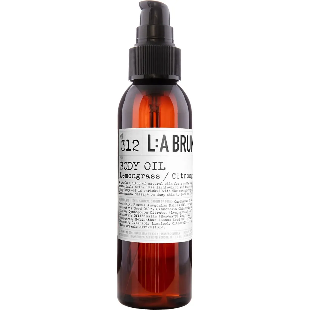 312 Body Oil Lemongrass 120 ml