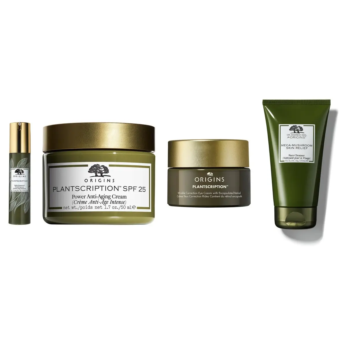 Origins Complete Anti-Aging Skincare Starter Serum 50ml, Cream 50ml, Eye Cream 15ml, Cleanser 150ml 265 ml