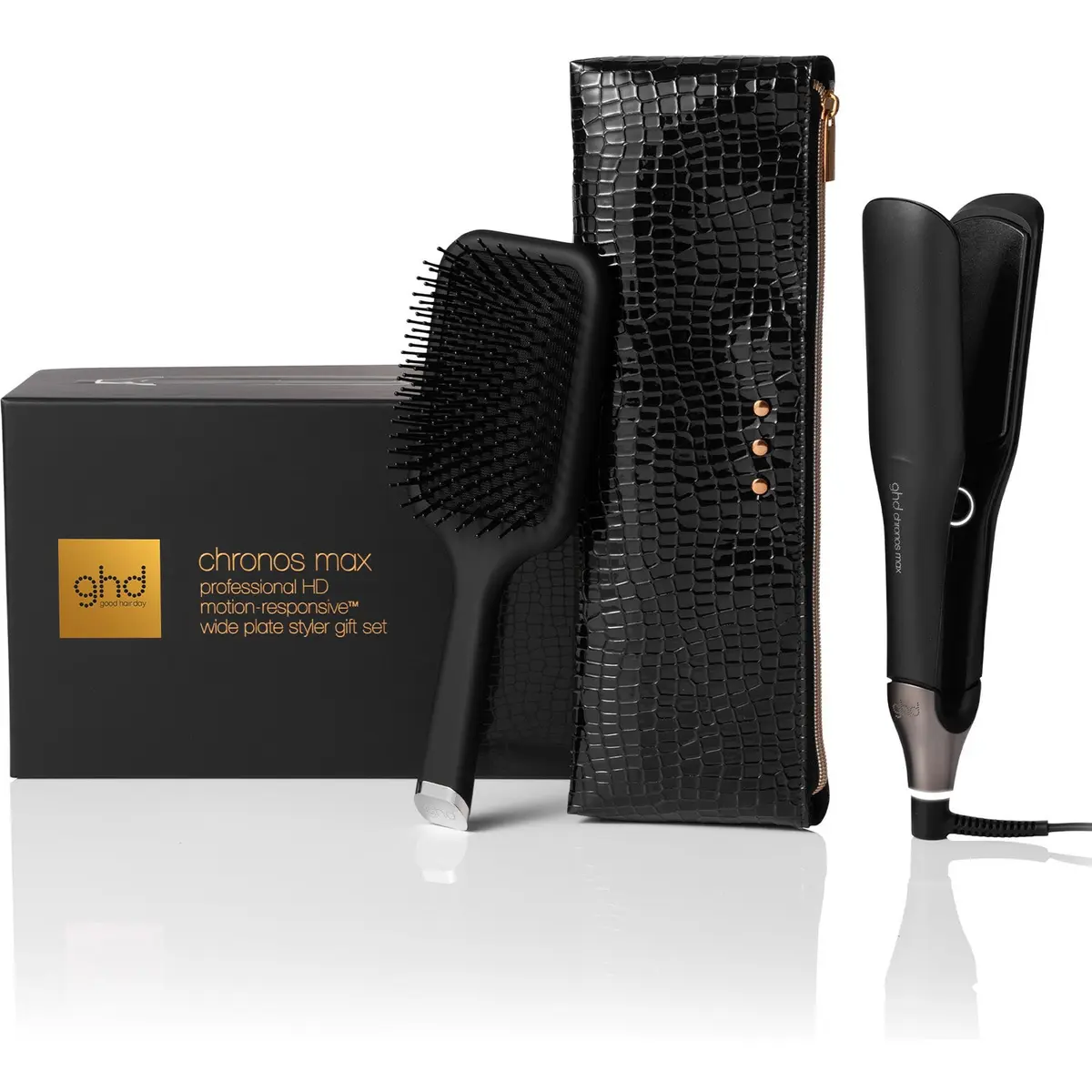 ghd Chronos Max Christmas Gift Set Wide Plate Hair Straightener 1 pcs