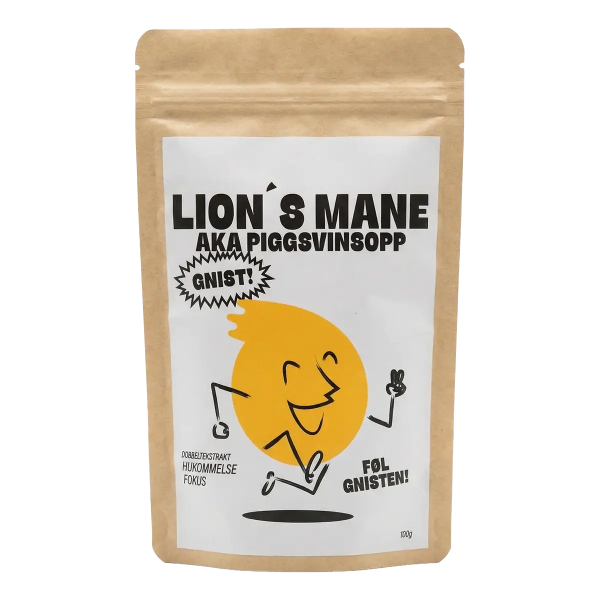 GNIST! Lions Mane dobbeltekstrakt pulver