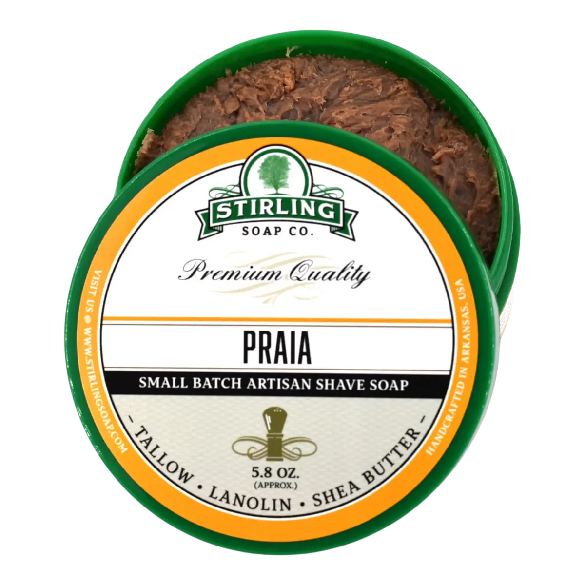 Stirling Soap Co. barberkrem i skål - Praia