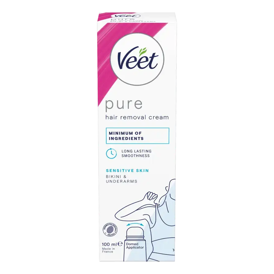 Veet Pure hårfjerningskrem bikini & armhuler sensitiv hud