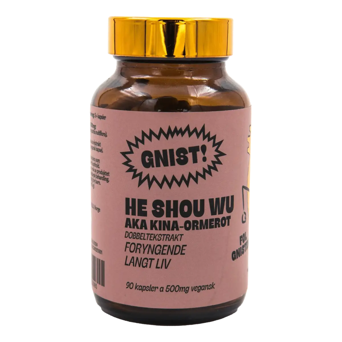 GNIST! He Shou Wu dobbeltekstrakt kapsler