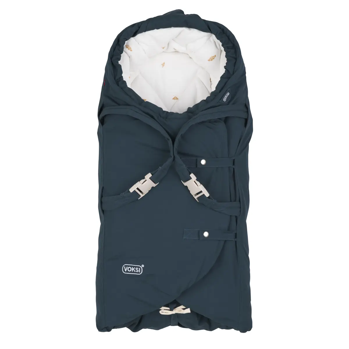 Voksi Carry North – vognpose og bærebag i ett, poppyblue, wings