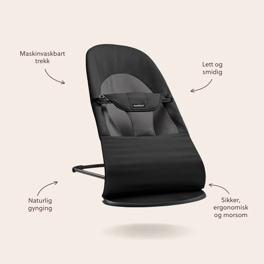 Vippestol Balance Soft - Vevd, blackgrey