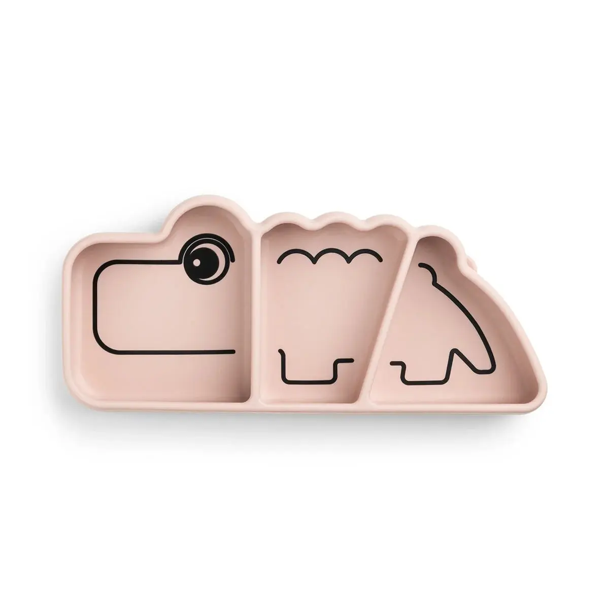 Croco stick & stay snacktallerken, powder, croco