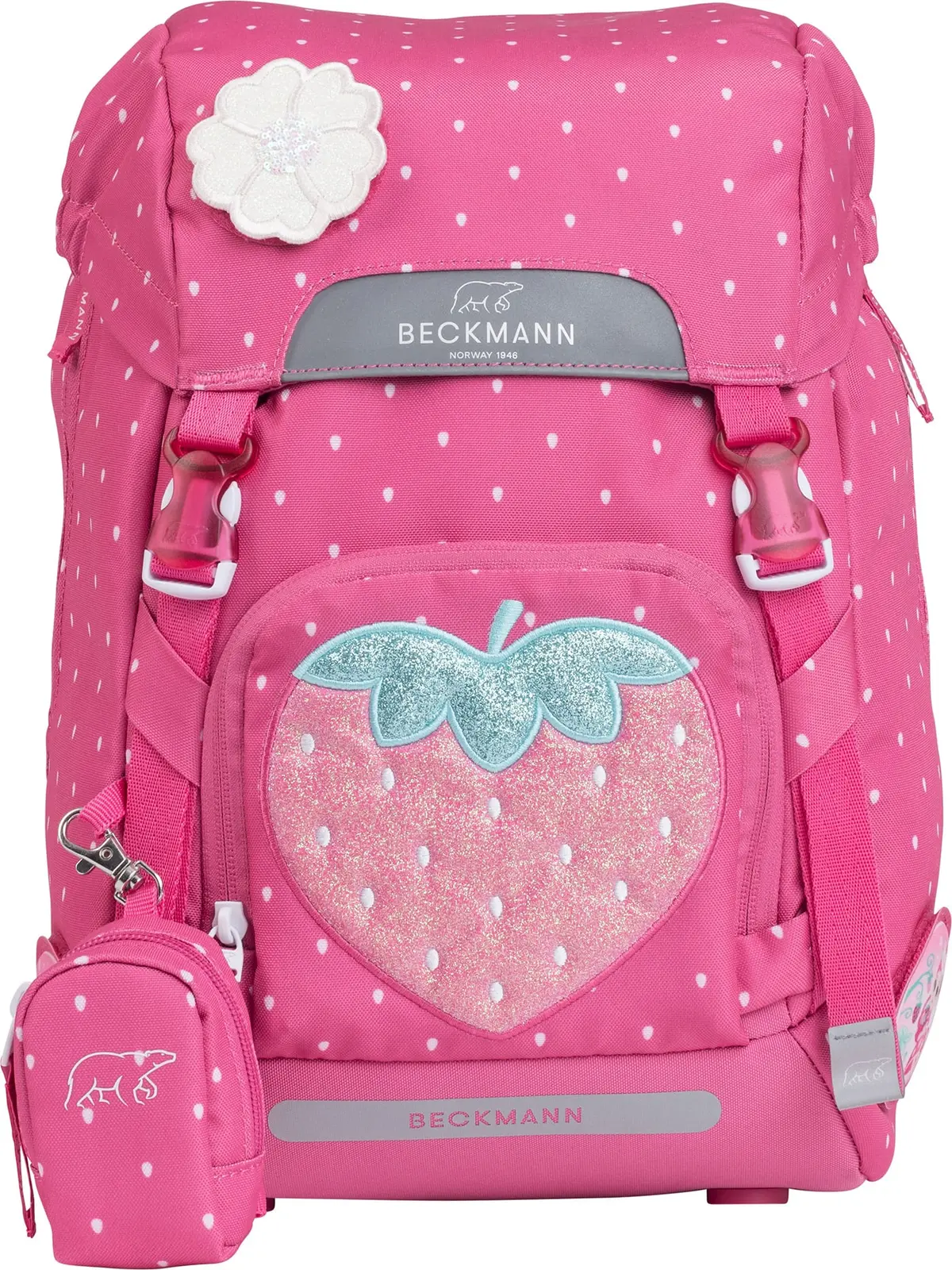 1.klassesekk 22 l, pink, strawberry