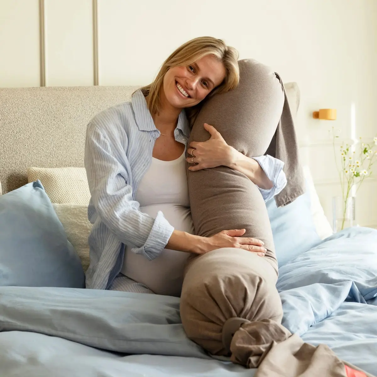bbhugme gravid- og ammepute, hazelbrown