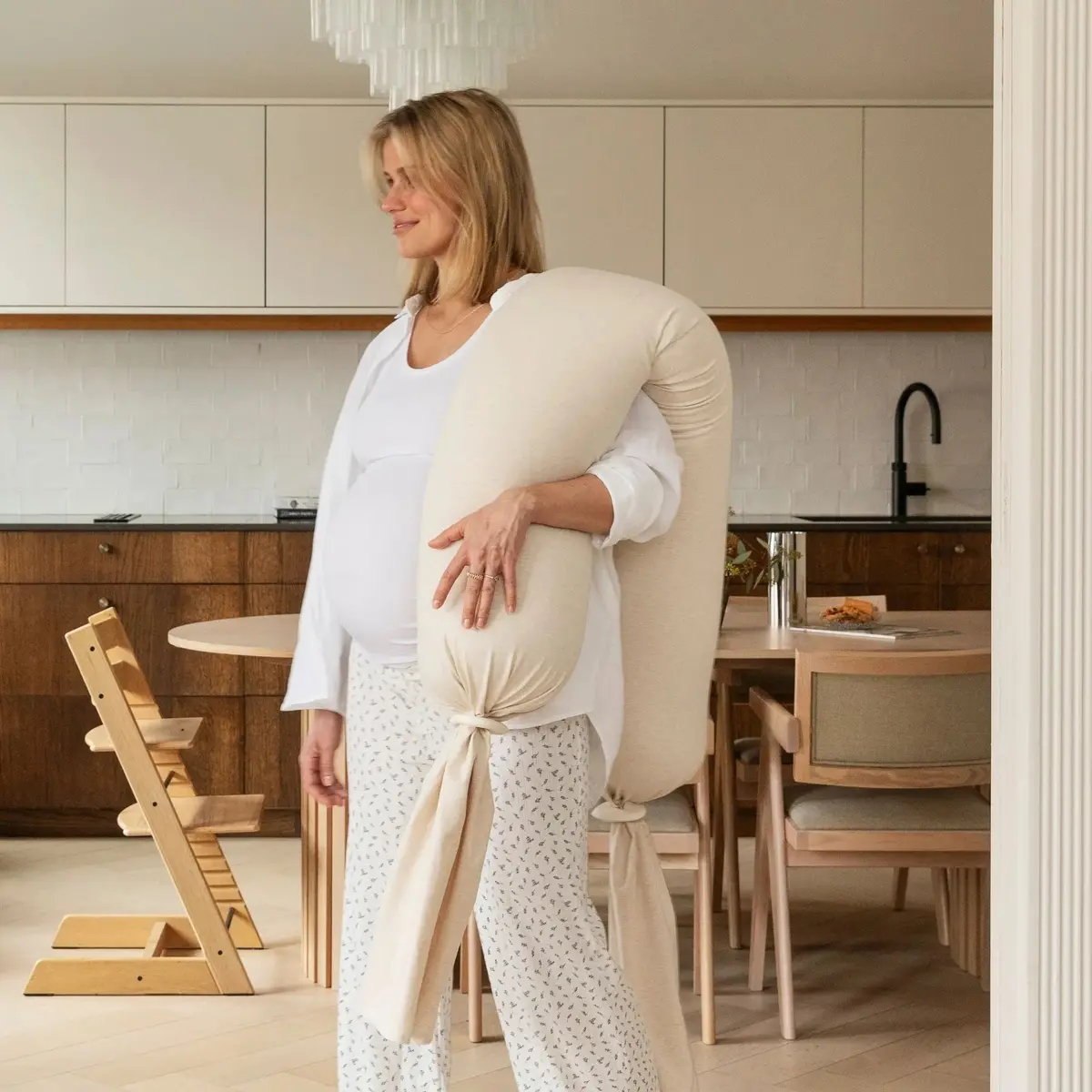 bbhugme gravid- og ammepute, softwhite
