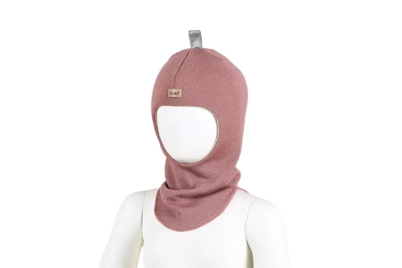 Kivat ull balaclava, gammelrosa