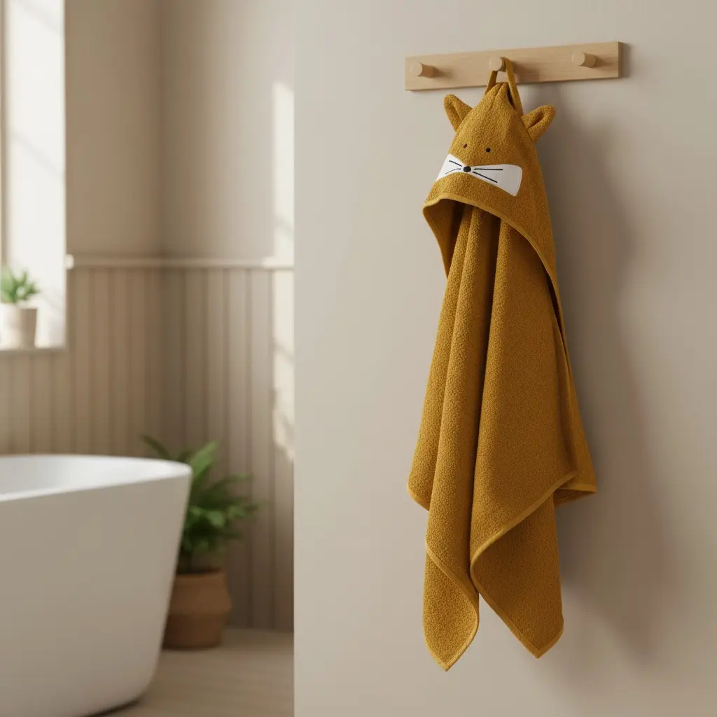 Hettehåndkle, yellow, fox