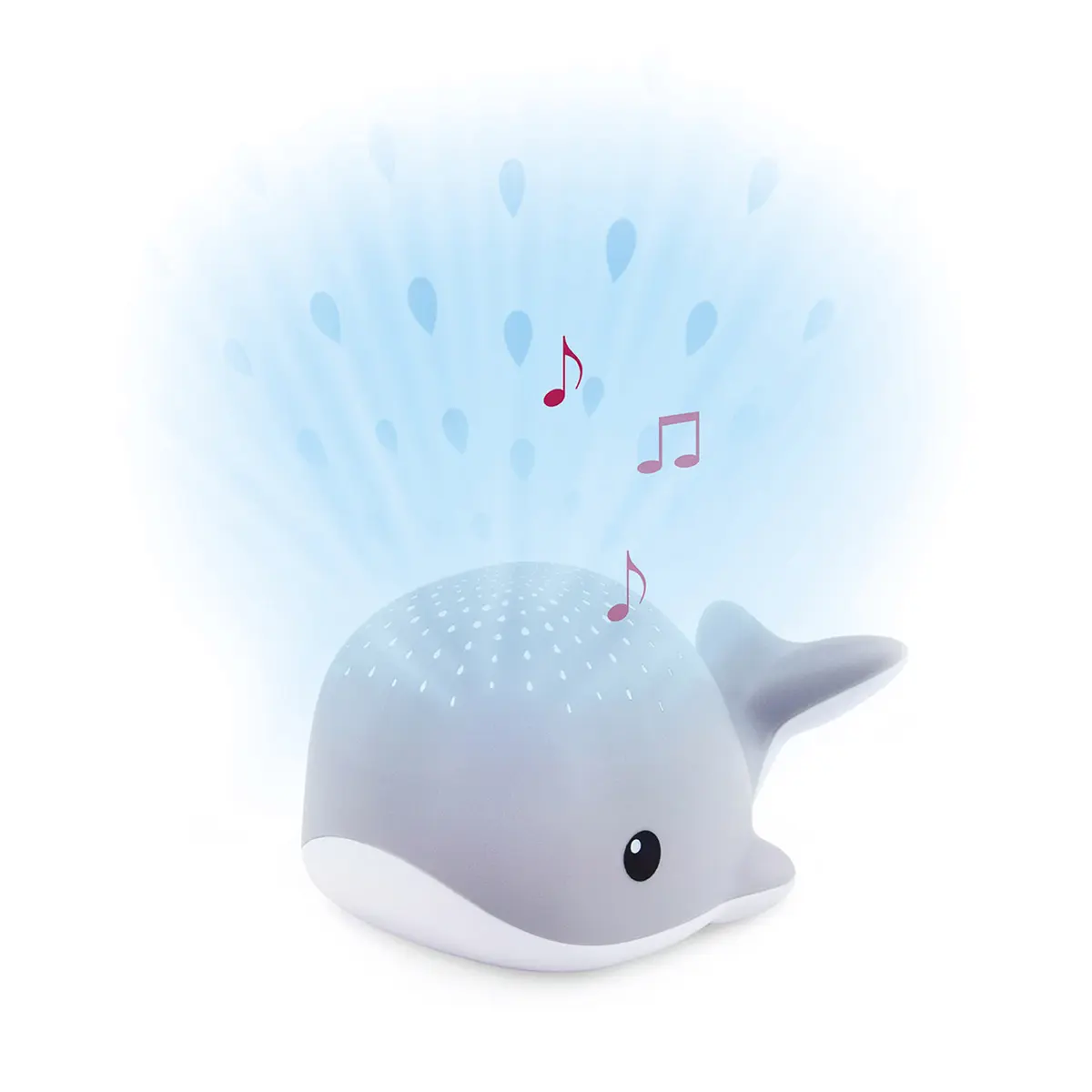 Wally nattlampe med musikk, grey