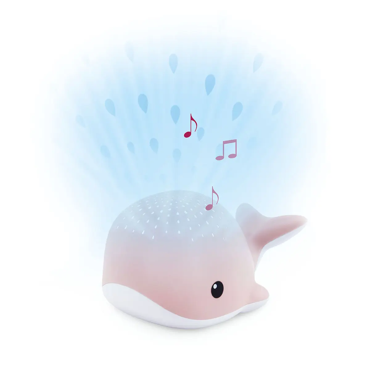 Wally nattlampe med musikk, pink