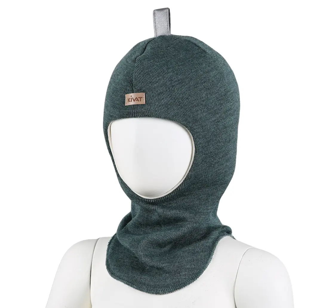 Kivat ullbalaclava, grnnmelert
