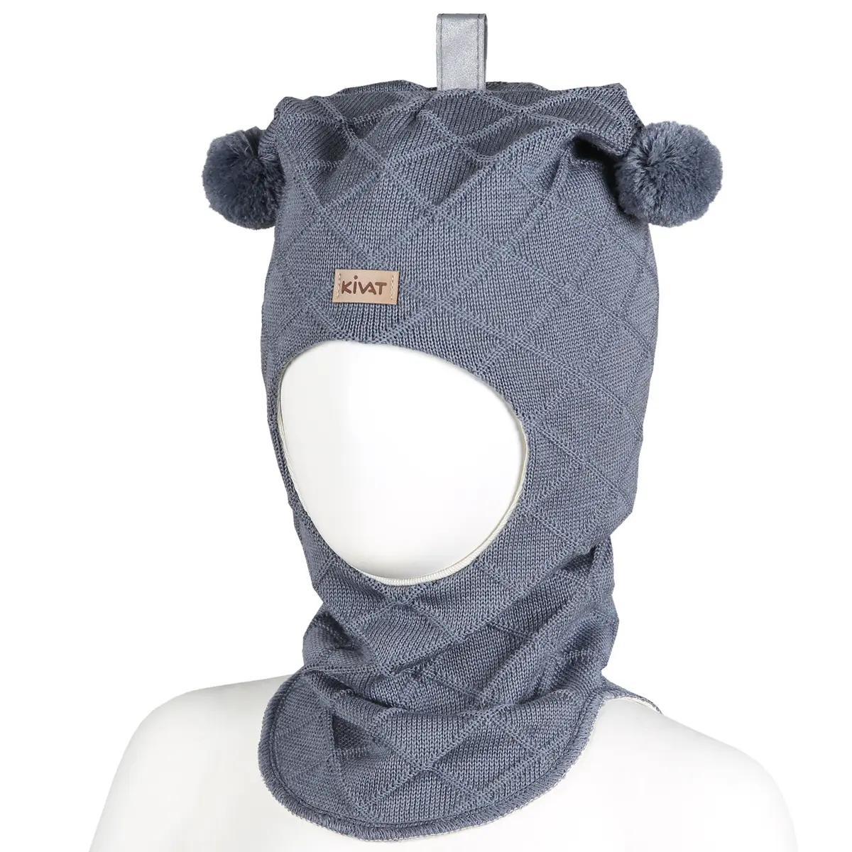Kivat ull/bomull balaclava, duebla
