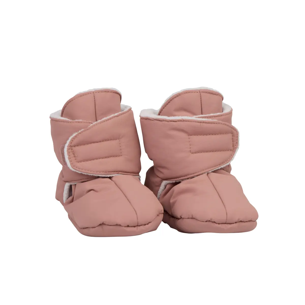 Baby booties, blushpink, lightgrey