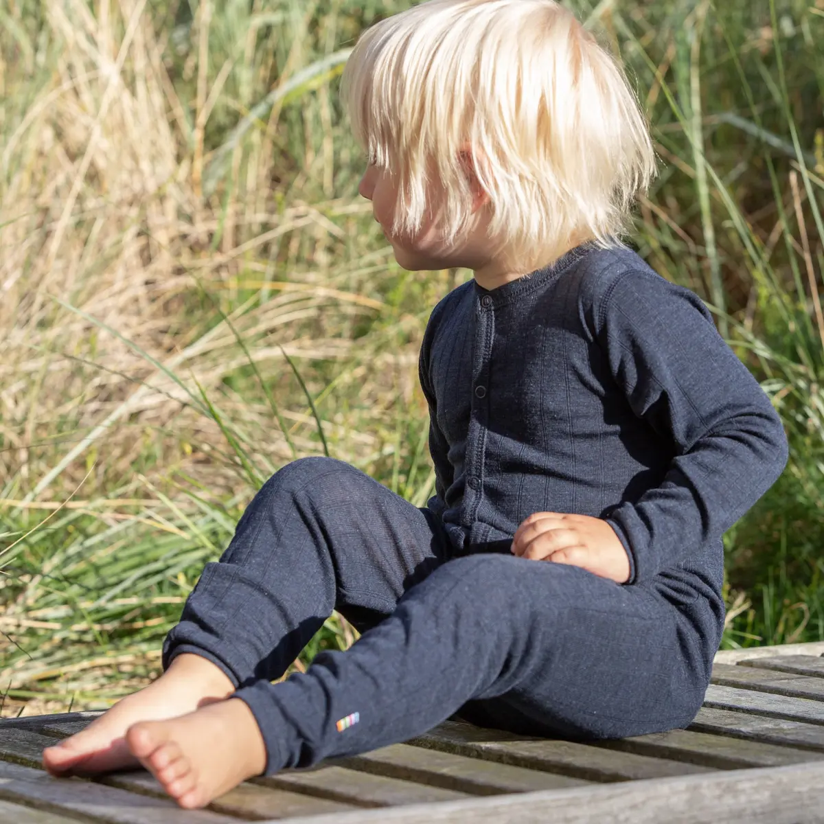 Joha ull/silke heldress, navy