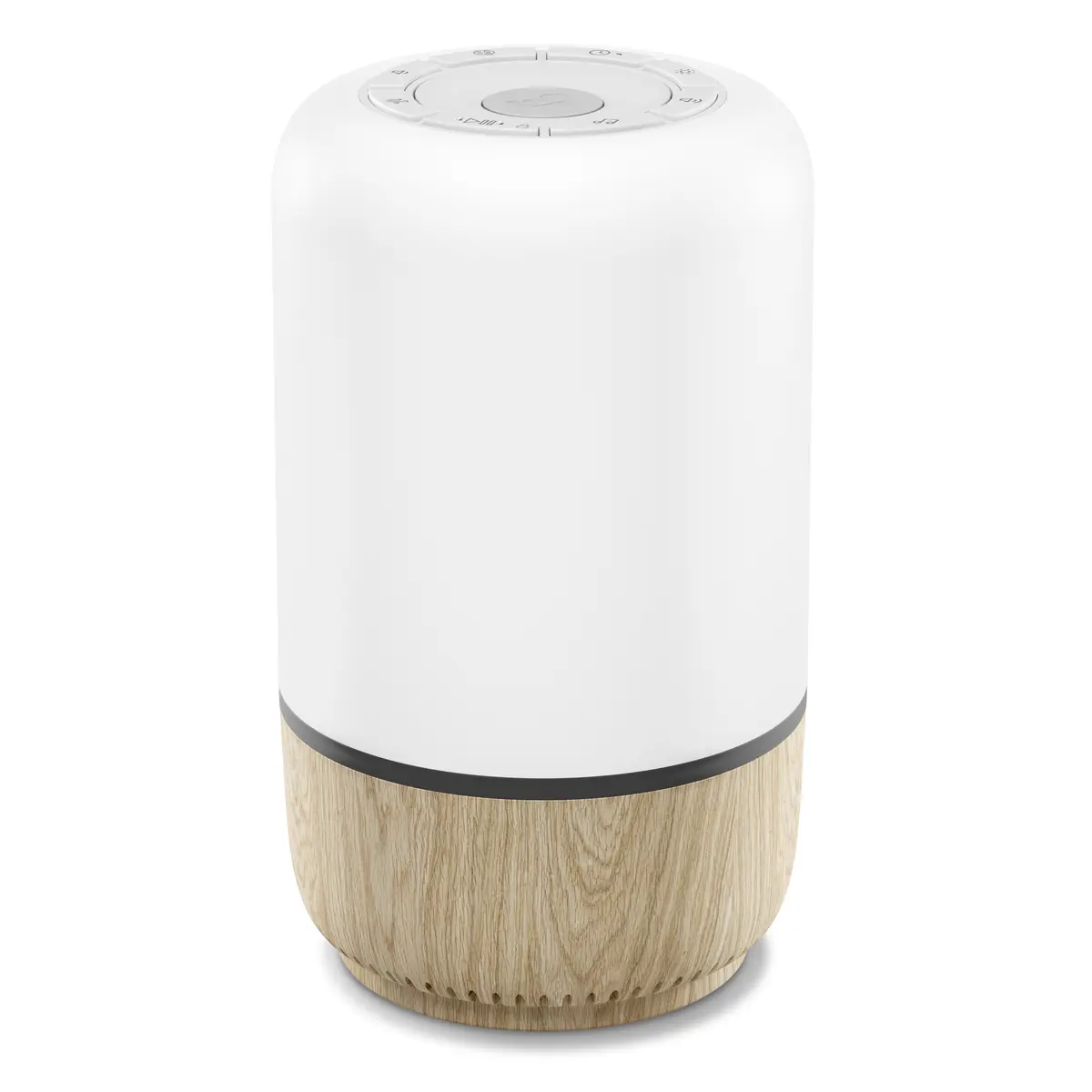 Lampe med beroliggende lys og musikk, white
