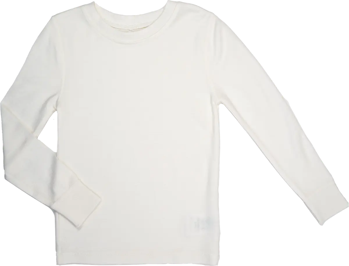 Bris ull/bambus trøye, offwhite