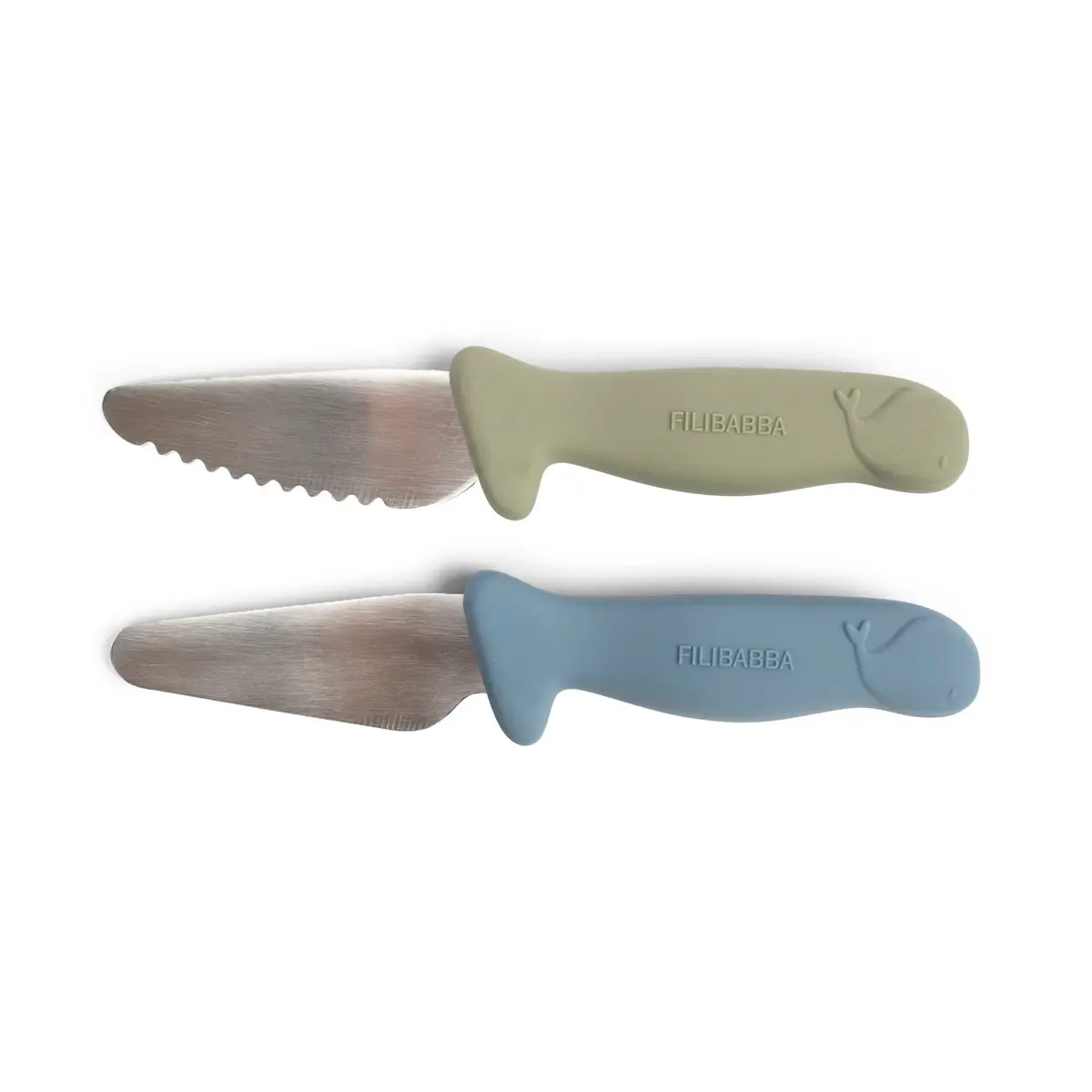 Barnesikre kjøkkenkniver – 2 pk, bluegreen