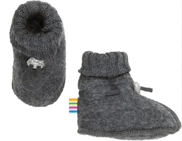 Joha ullfleece babytøfler, cokemelange