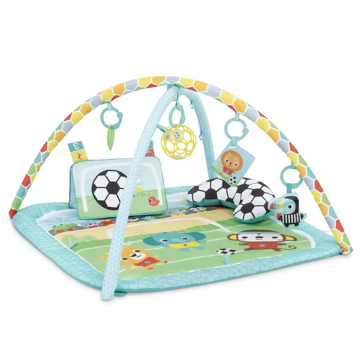 Grip & Kick Babygym – Interaktiv lekematte med lyd og lys, multiple