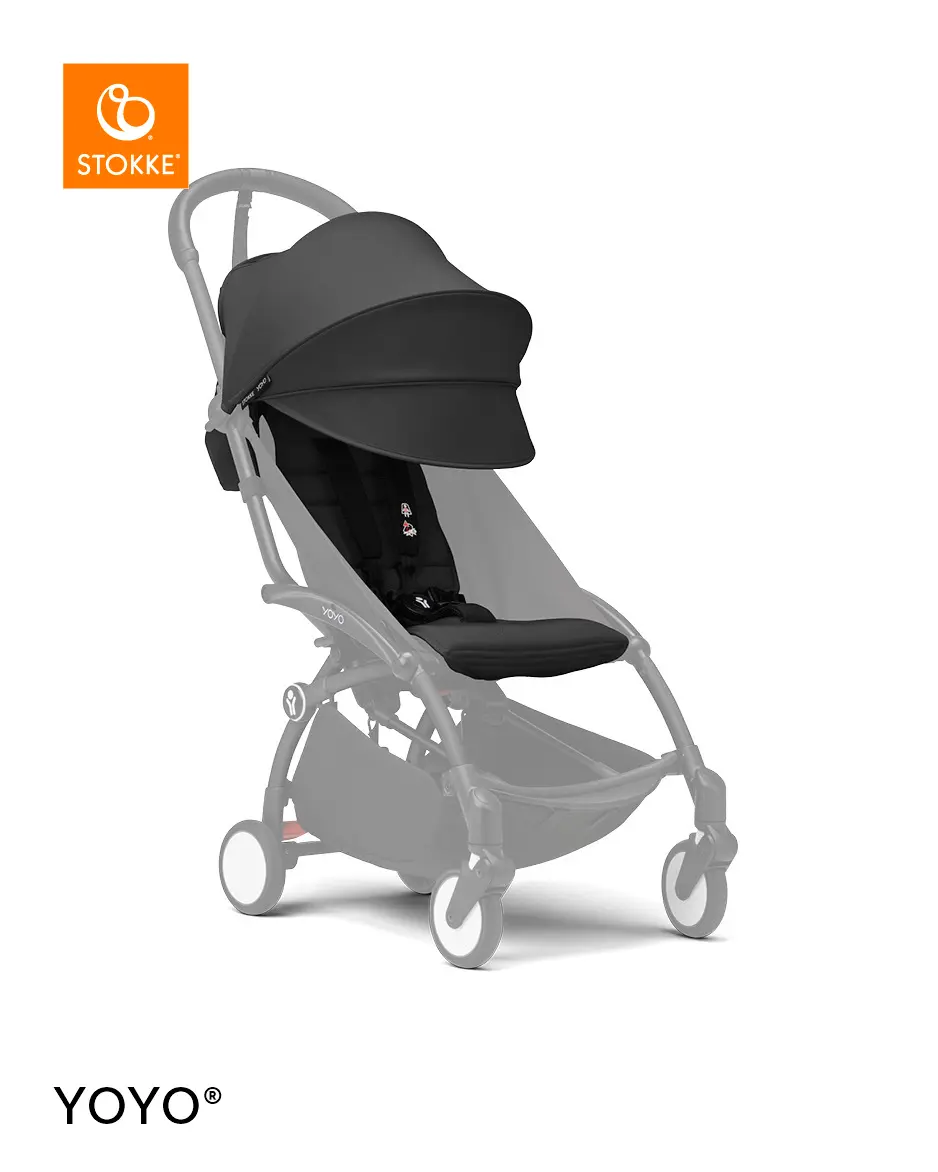 Stokke® YOYO 6+ Color Pack – Fremovervendt sittedel fra 6 mnd, black