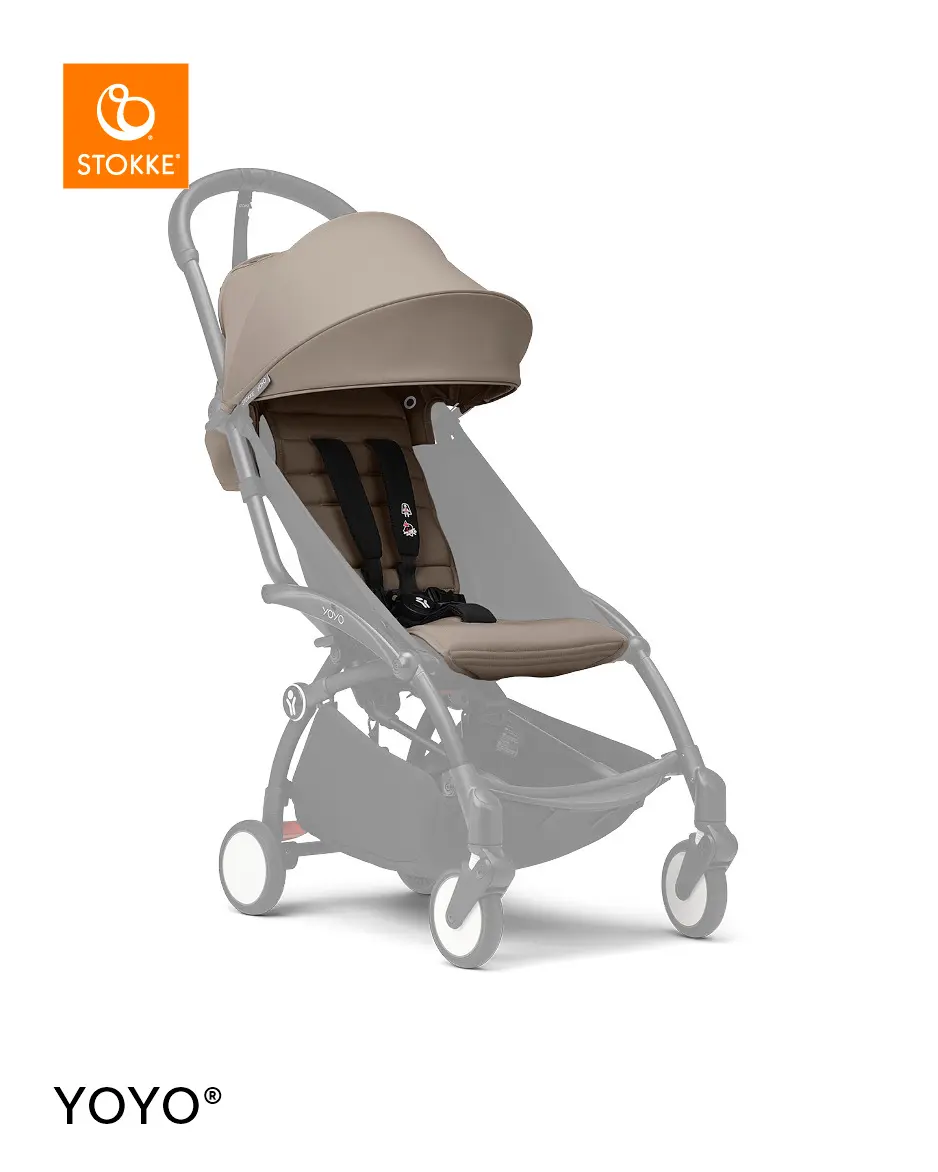 Stokke® YOYO 6+ Color Pack – Fremovervendt sittedel fra 6 mnd, taupe