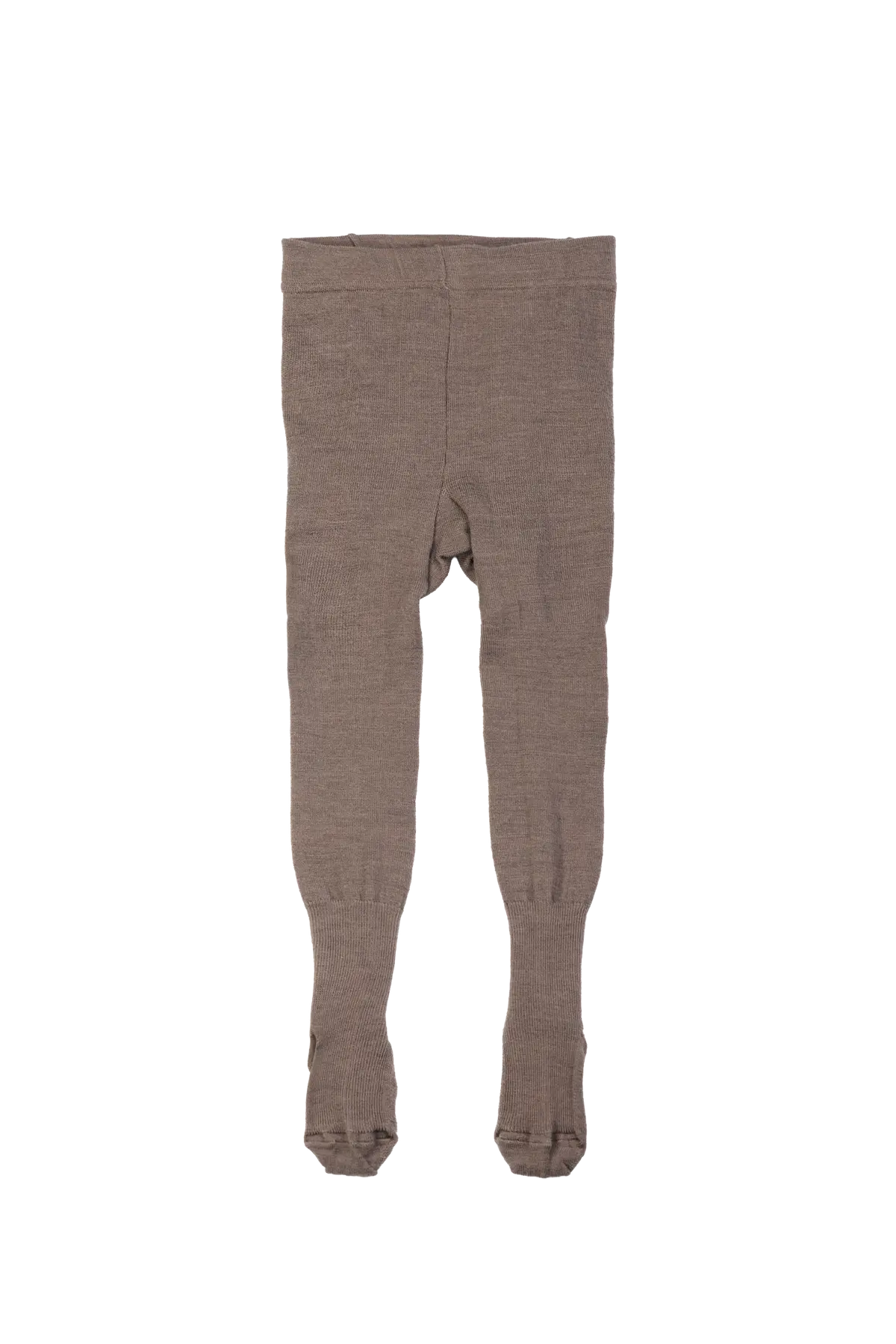 Ullstrømpebukse ribb, beige