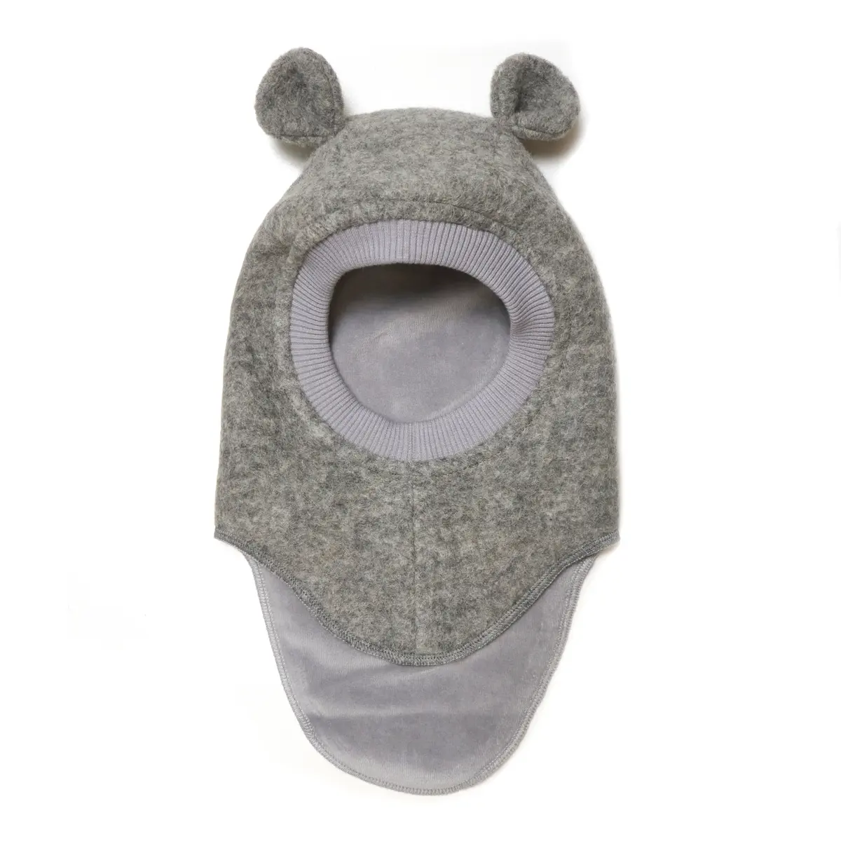 Huttelihut ull balaclava, mediumgreymelange