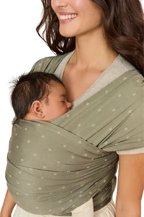 Aura Bæresjal Wrap Knit, softolive