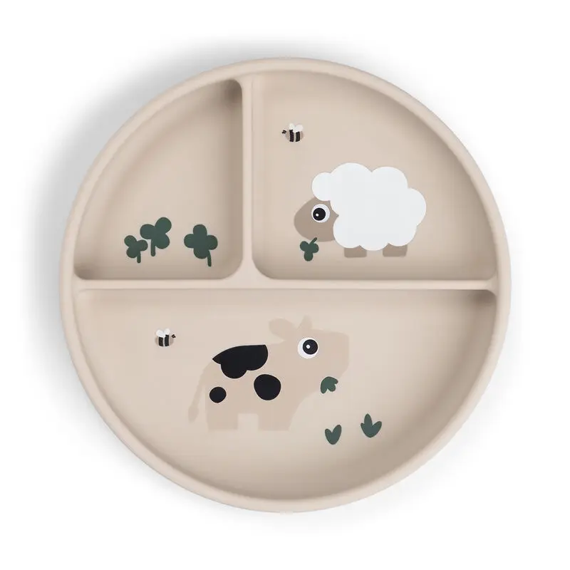 Barntallerken med sugekopp, tinyfarmsand