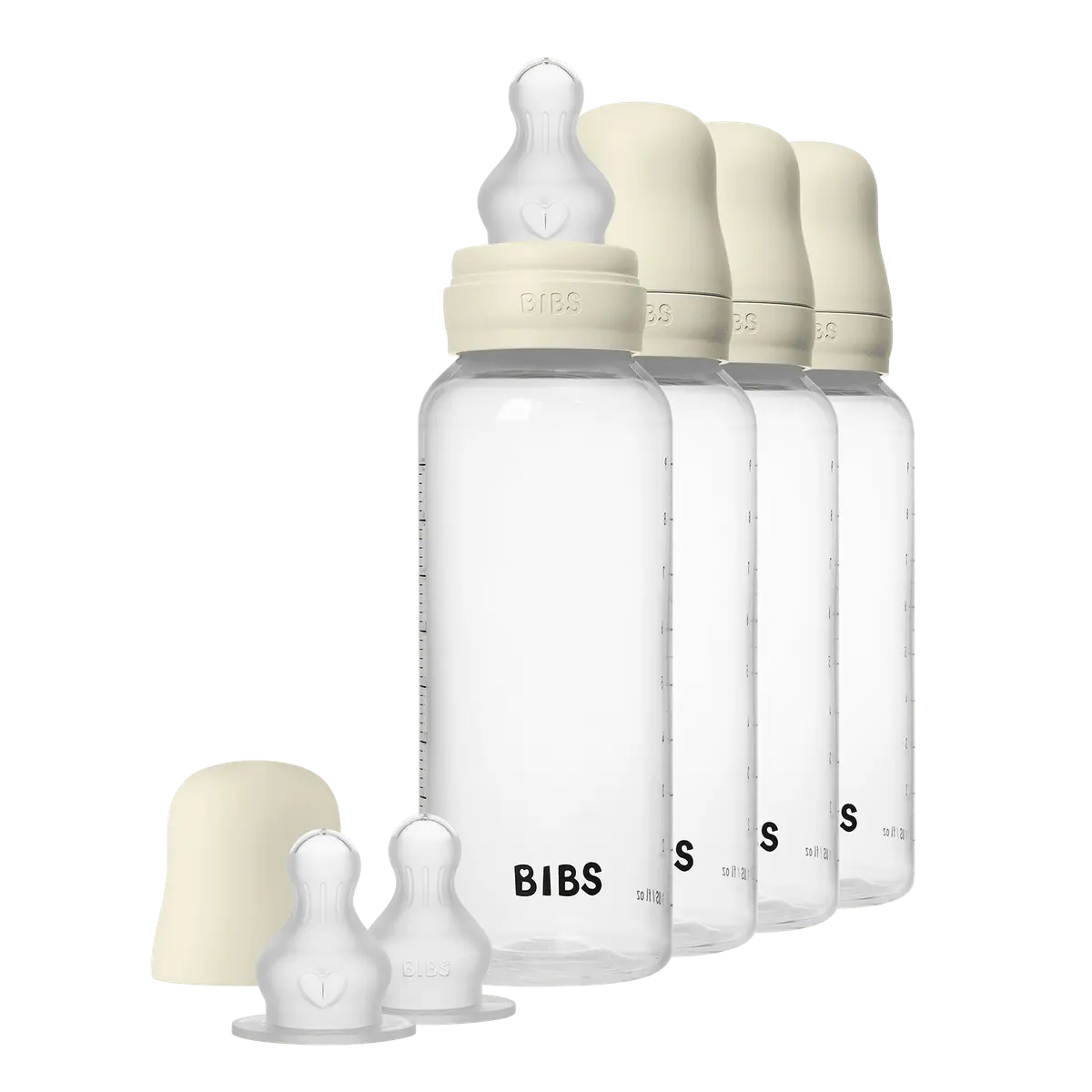 BIBS Antikolikk Sippy-flaske 4pk, ivory