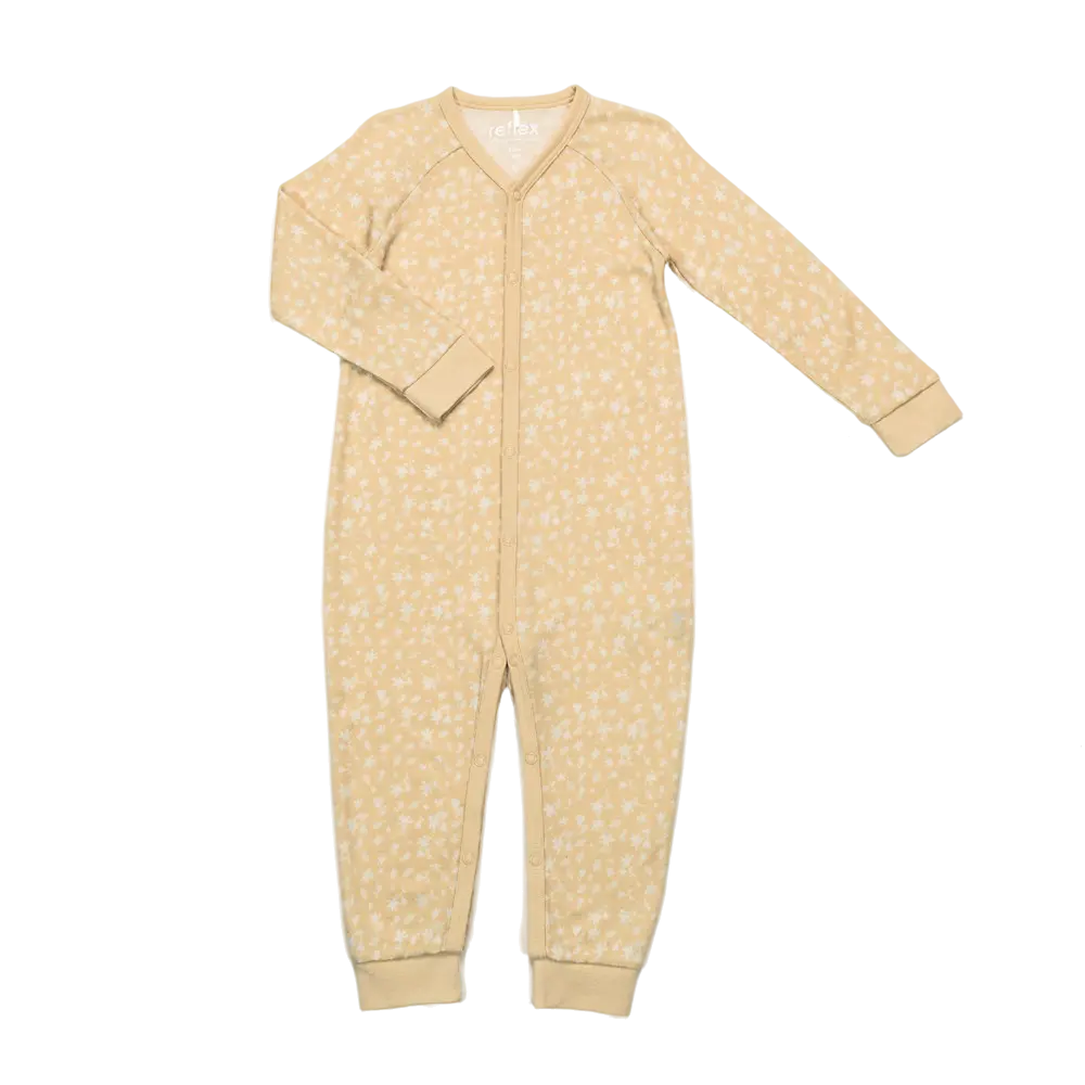 Bris merinoull/bambus heldress, softbeige