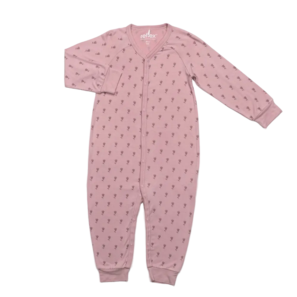 Linne bambus heldress, blush