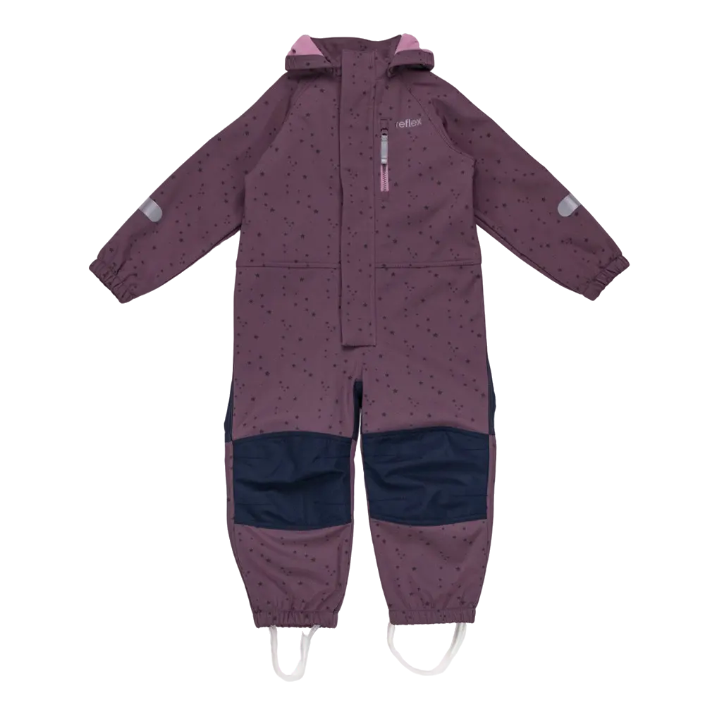 Fauske softshelldress, berryplum