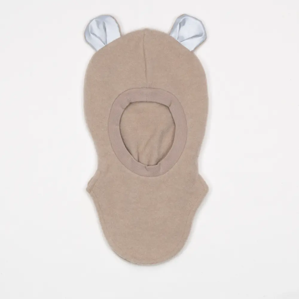 Tovdal balaclava i tovet merinoull, beige