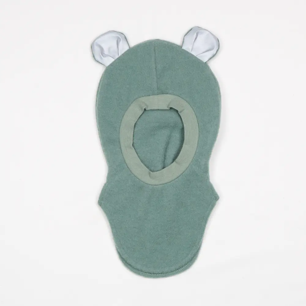 Tovdal balaclava i tovet merinoull, olivegreen