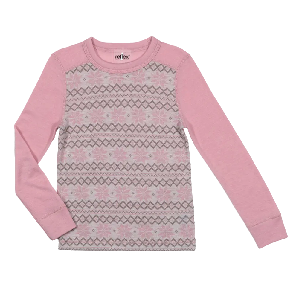Nordlys trøye merinoull, blush