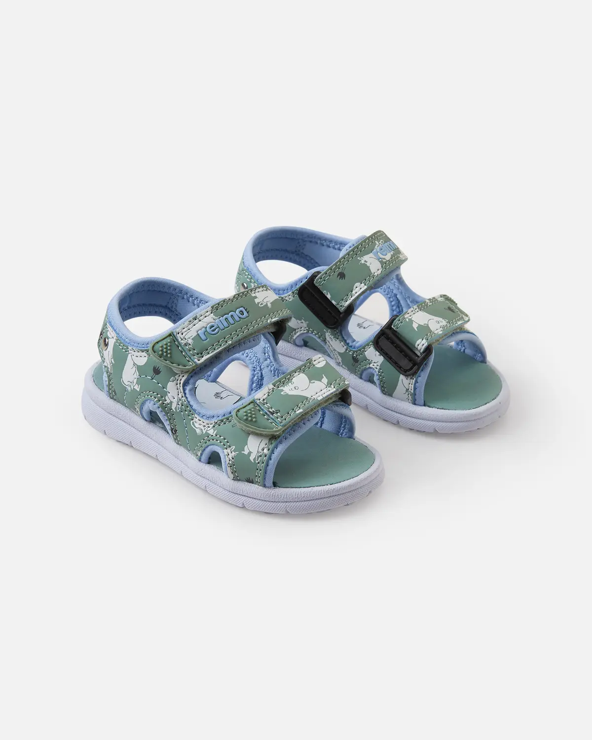Reima Moomin Bungee sandaler, stonegreen