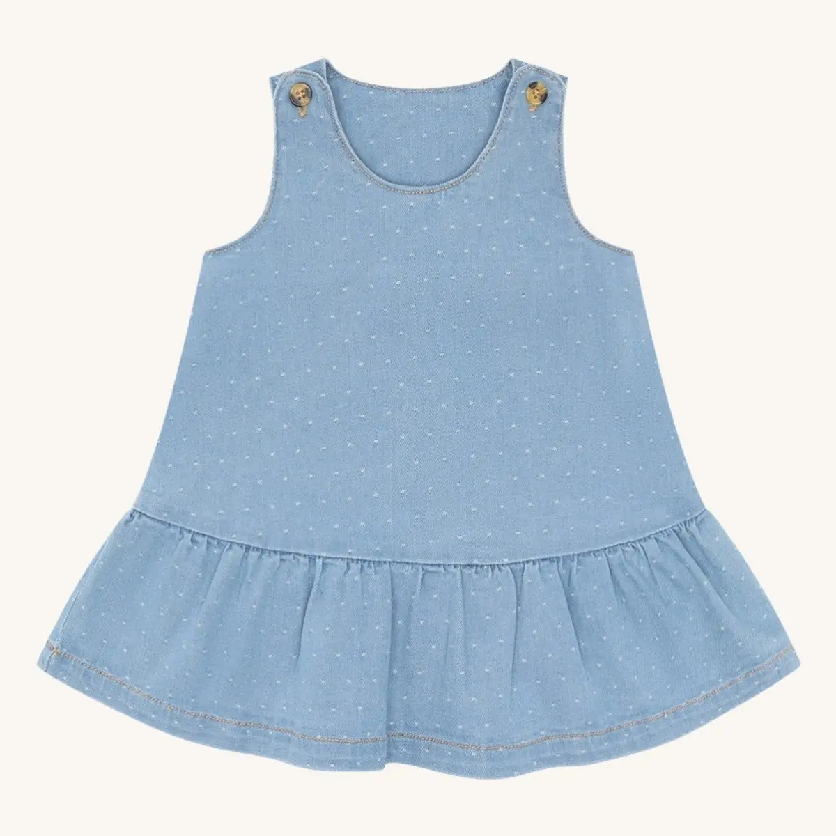 Hust & Claire Kis kjole - dotty, bluedenim