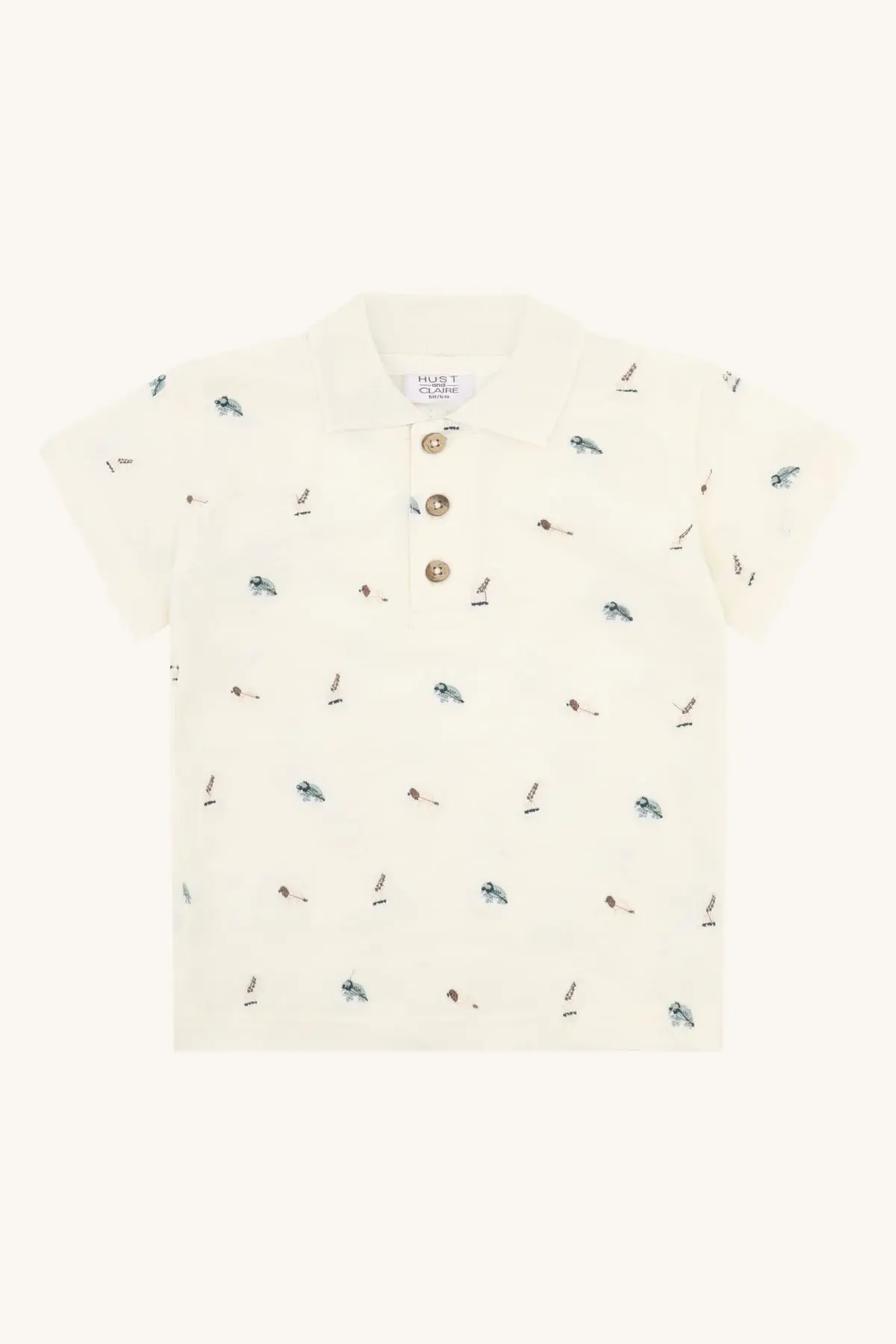 Hust & Claire Adrian t-skjorte - animal, snowwhite