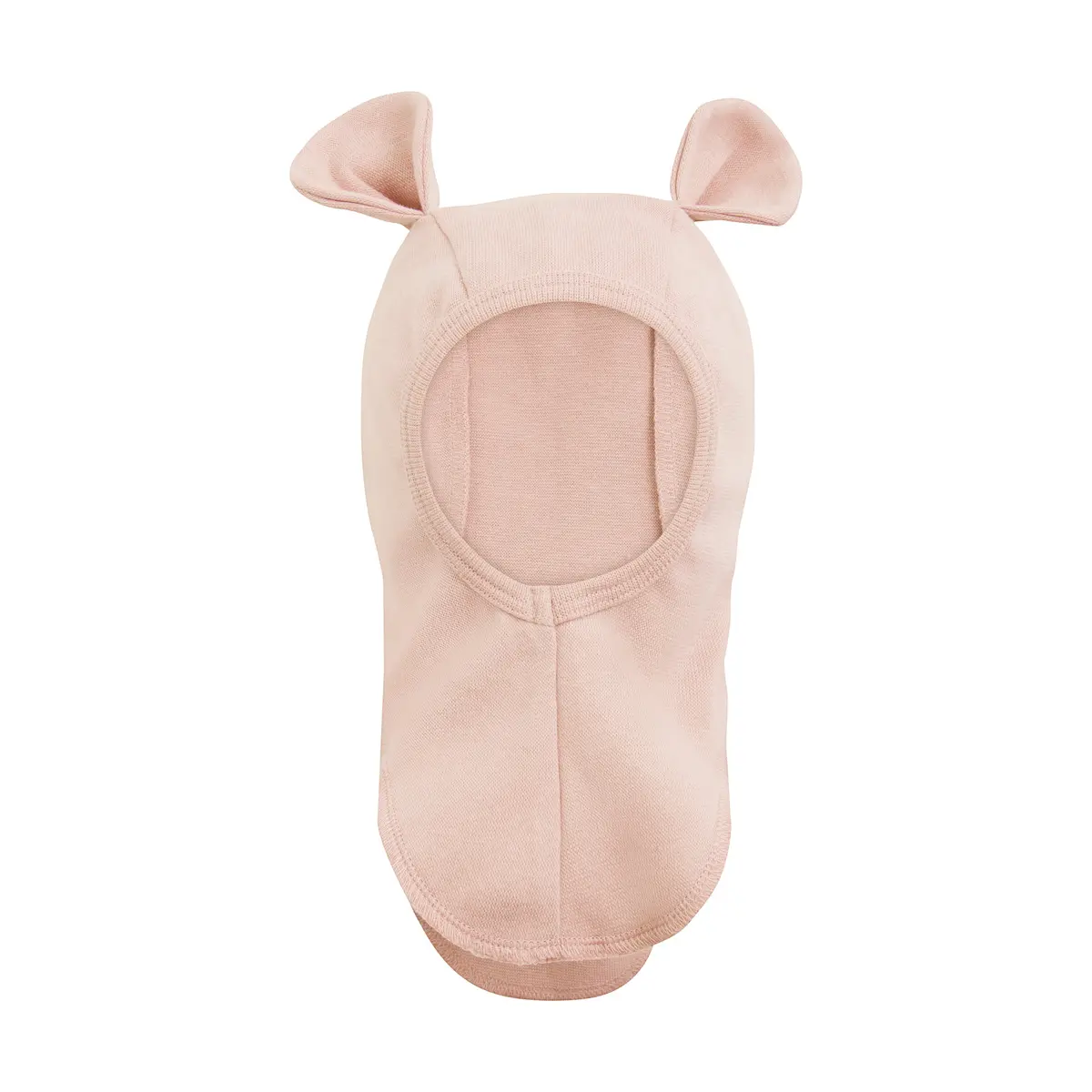 Huttelihut balaclava med bamseører, peachblush