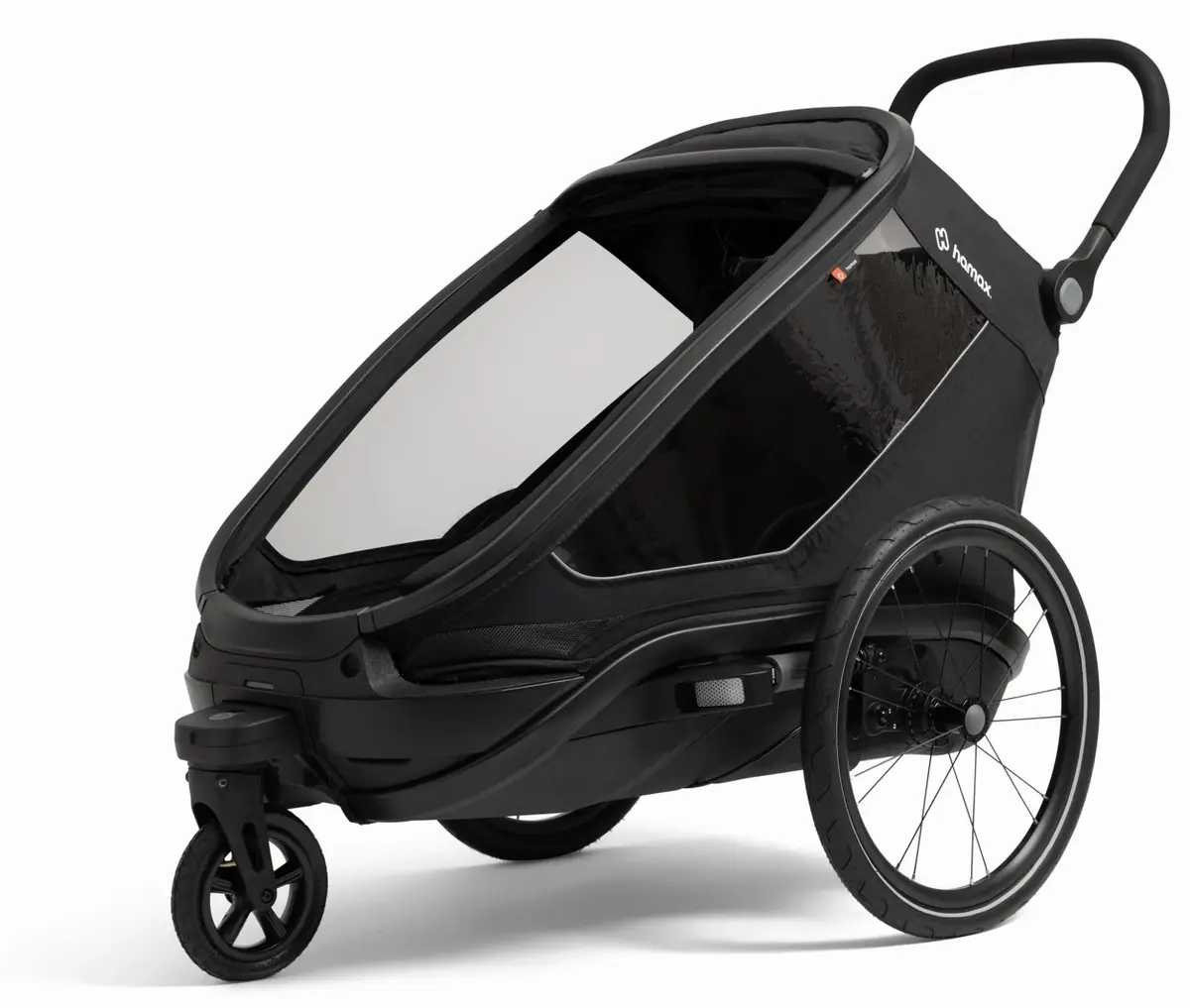 Outback Next sykkelvogn 1-seter, black
