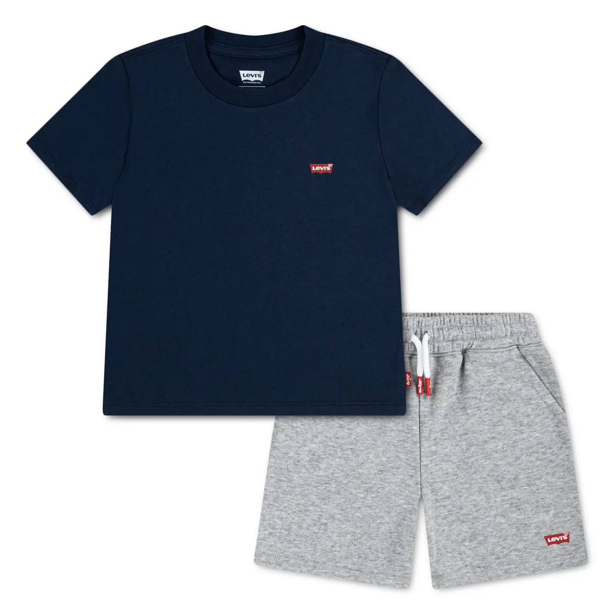 Levi's® Batwing Tee and Knit Shorts 2-Piece Set, dressblues
