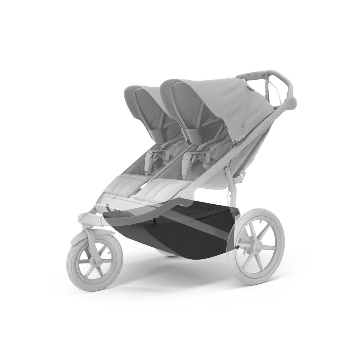 Urban Glide Double extended cargo basket, black